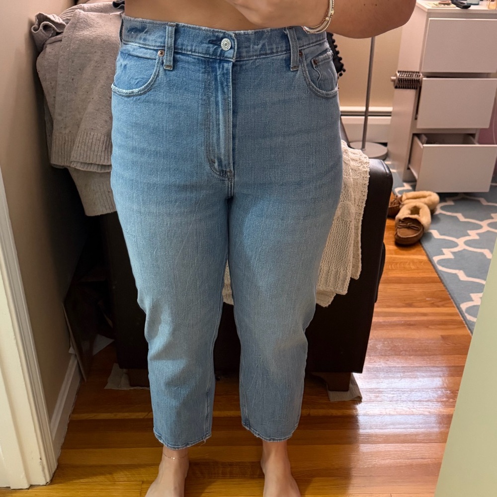 Abercrombie & Fitch Sky Blue Ankle Jeans